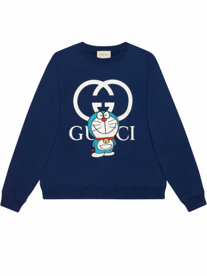 gucci x doraemon blue mikina (1)