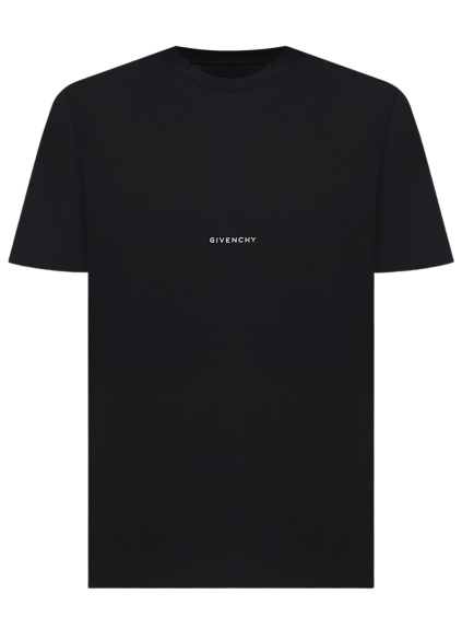 givenchy logo detail black tricko (1)