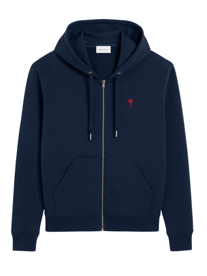 ami paris coeur dark blue mikina (1)