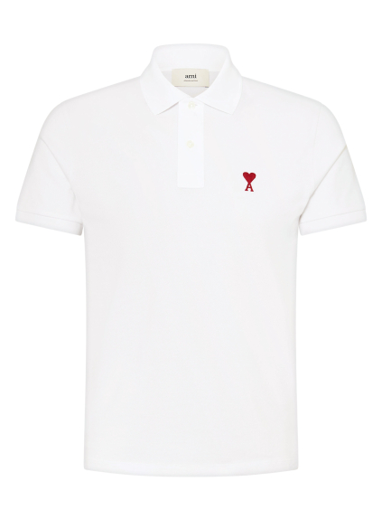 ami paris coeur white polo tricko (1)