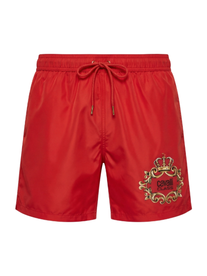 cavalli class logo red plavky88777