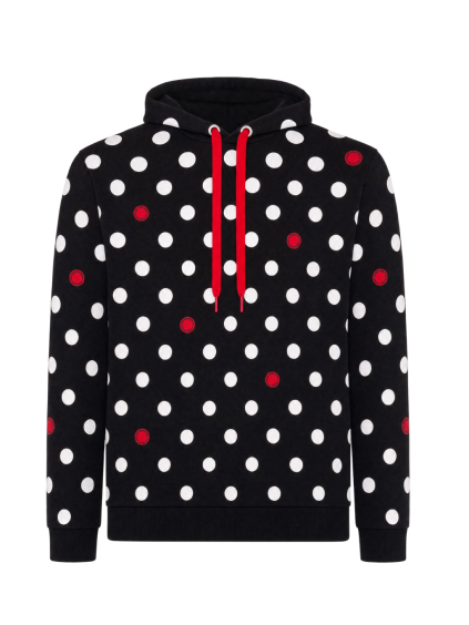 moschino underwear dots black mikina (1)