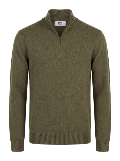 iceberg half zip green sveter (1)