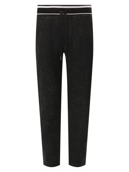 dolce gabbana baroque jacquard black teplaky (1)