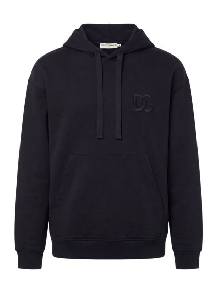 dolce gabbana embroidered logo black mikina (1)