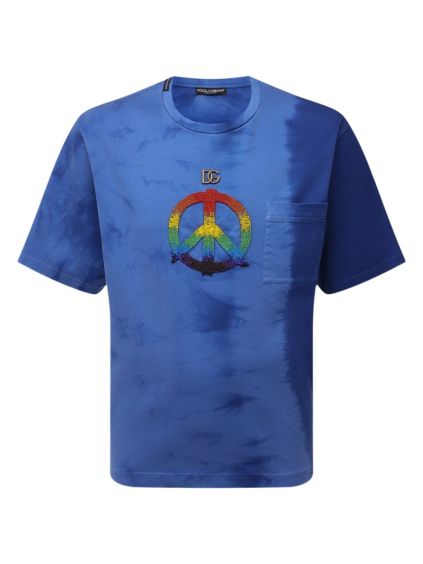 dolce gabbana peace blue tricko (1)