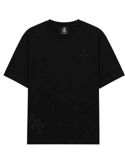 cor leonis double cross black tricko (1)