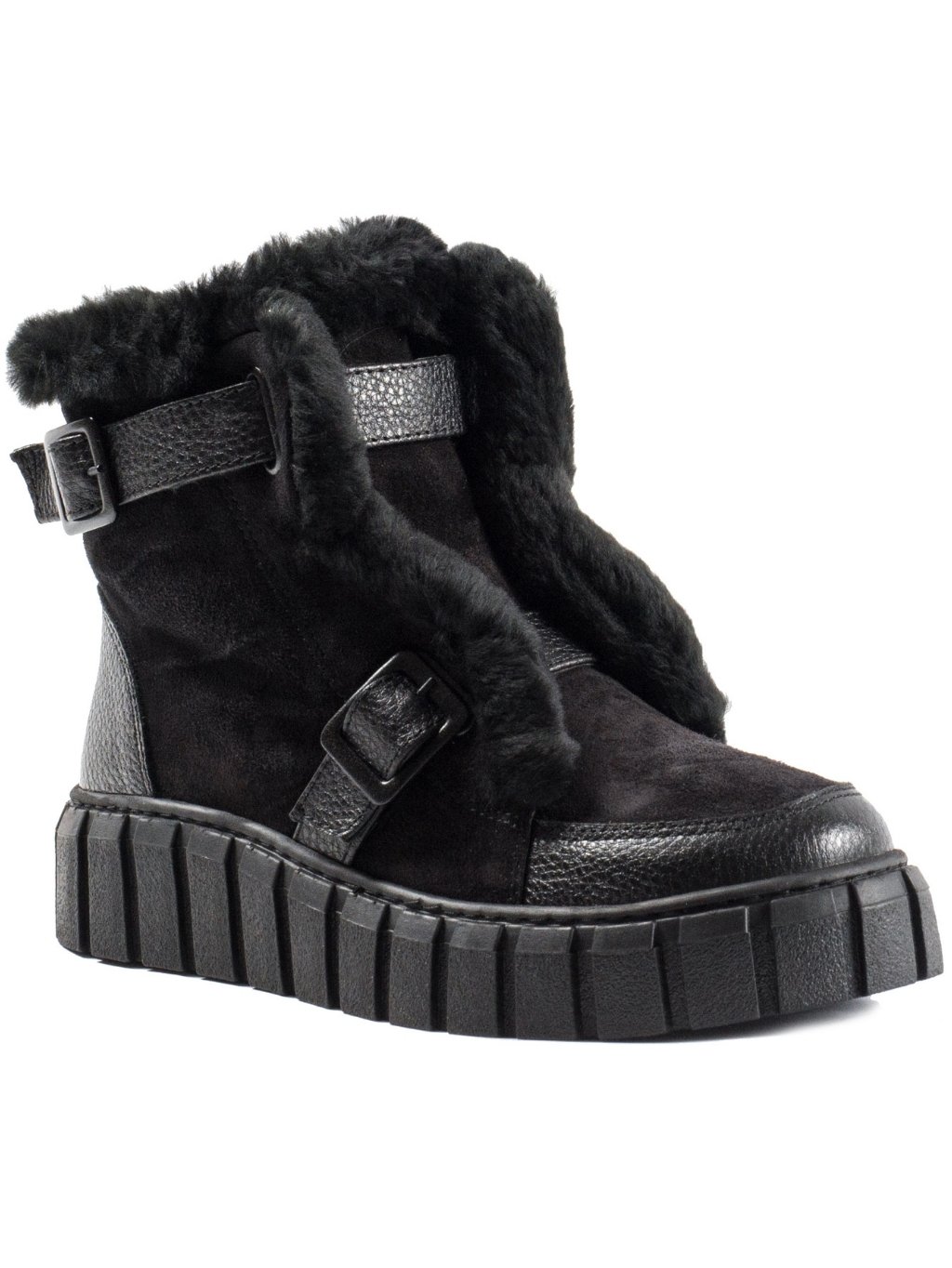 ROBERTO SERPENTINI Nero zimní boty