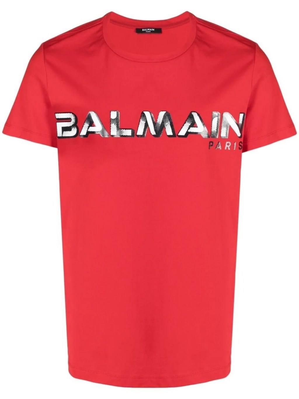 Levně BALMAIN Paris Logo Red tričko
