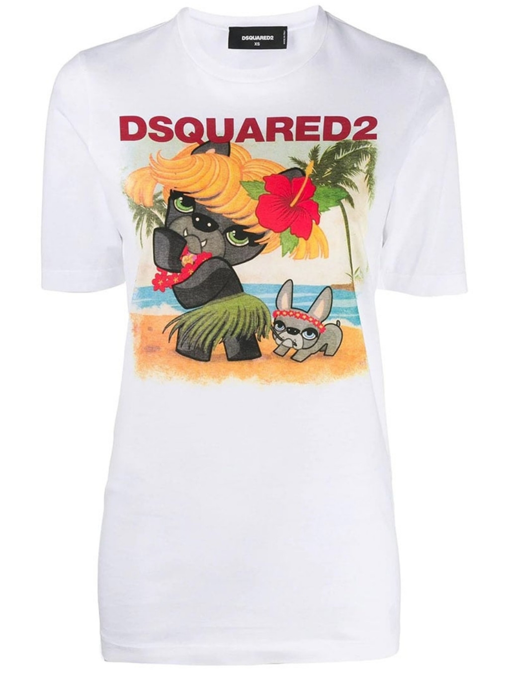 Levně DSQUARED2 Buldogs White tričko