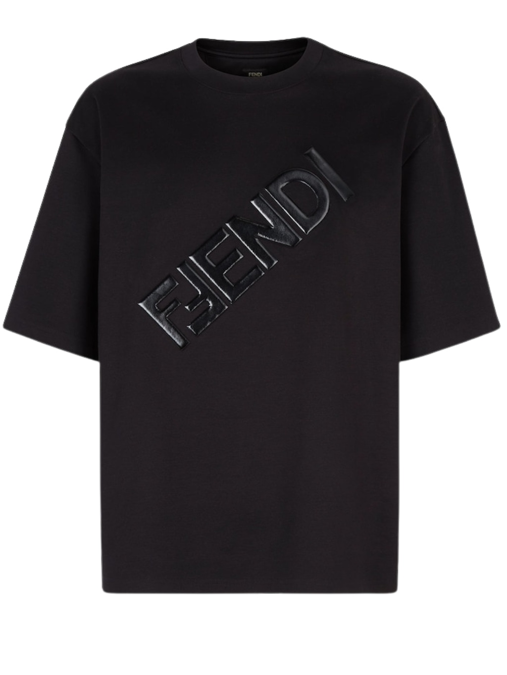 Levně FENDI Diagonal Black tričko