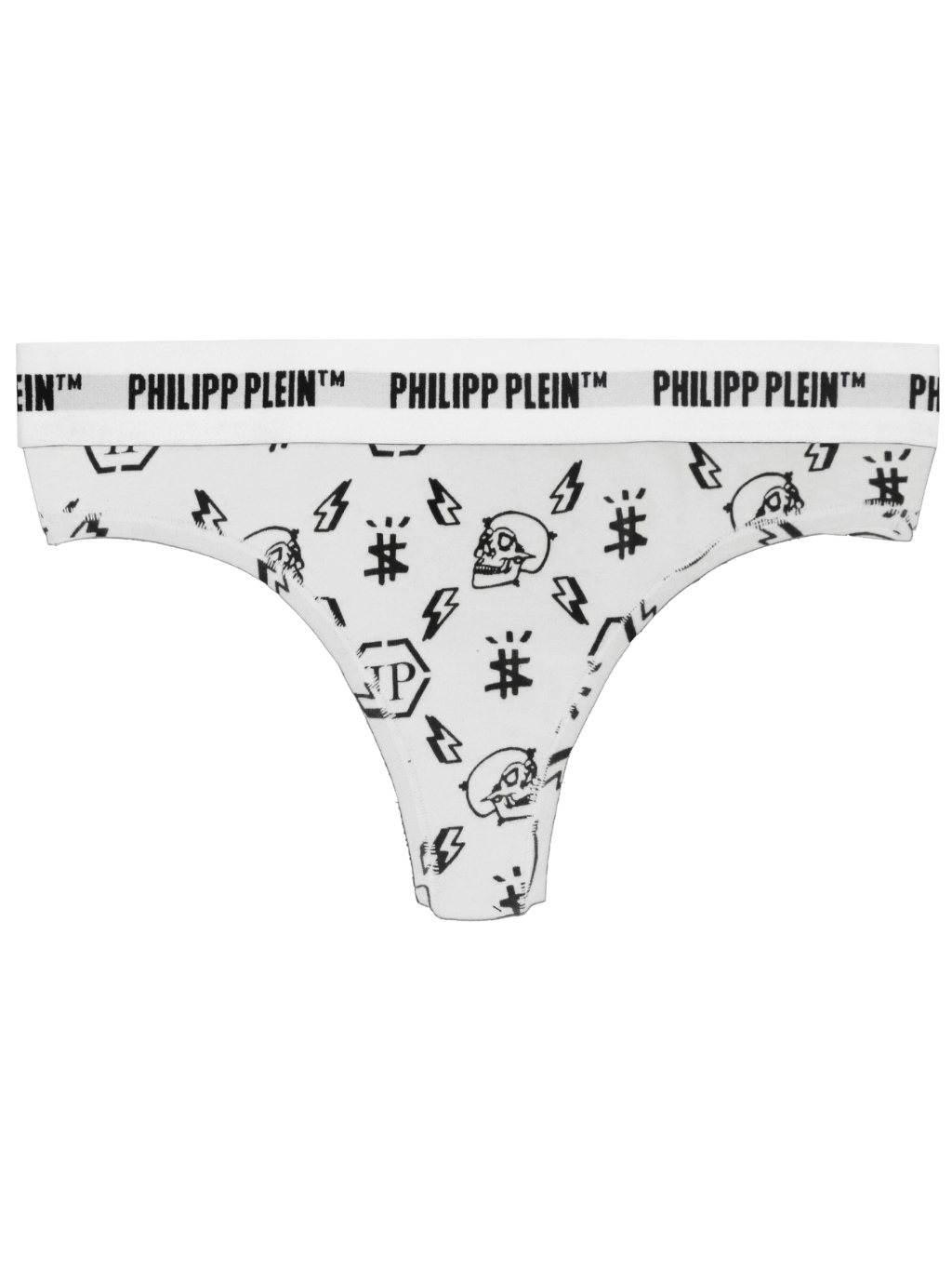 Levně PHILIPP PLEIN Bianco 2-Pack tanga