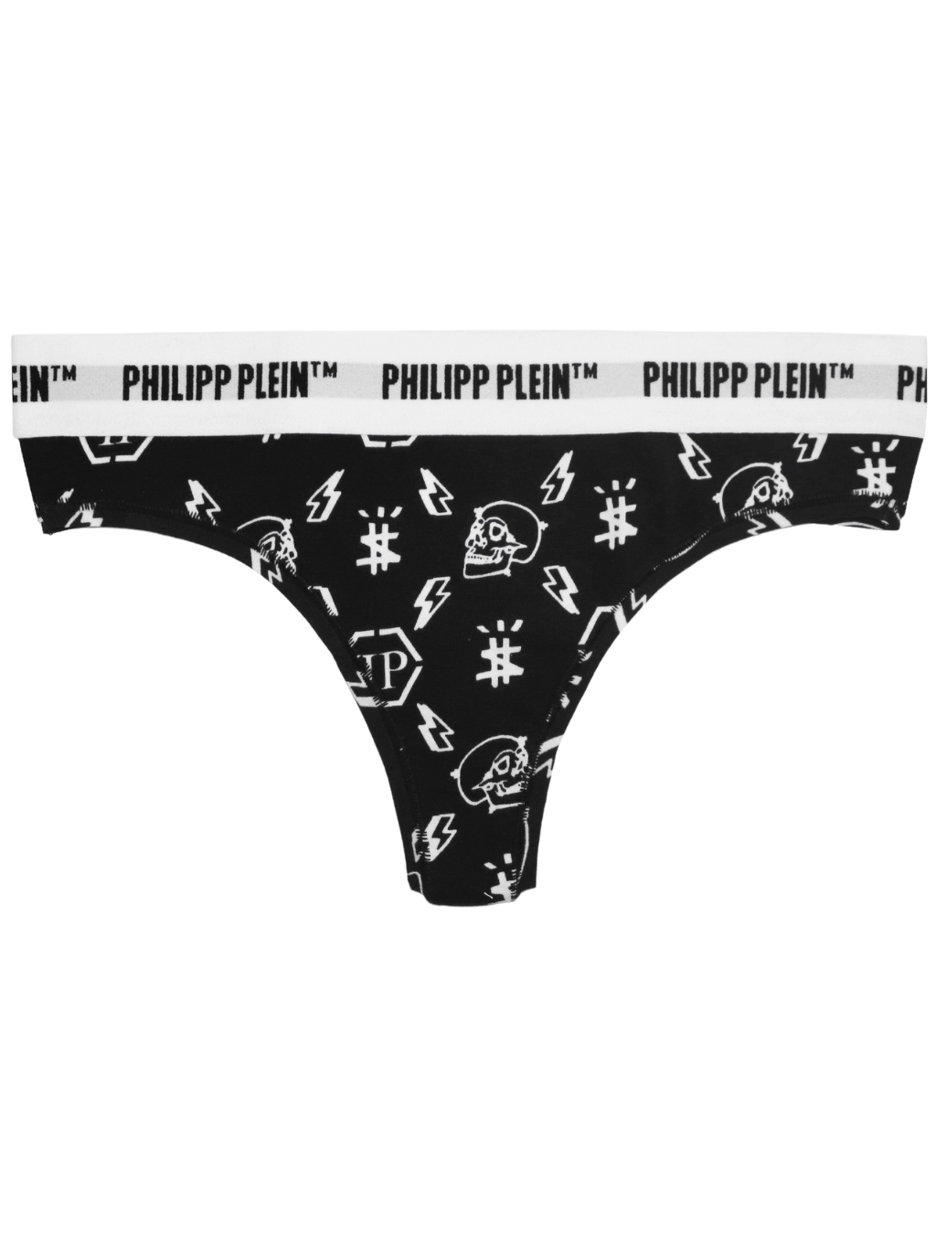 Levně PHILIPP PLEIN Nero 2-Pack tanga