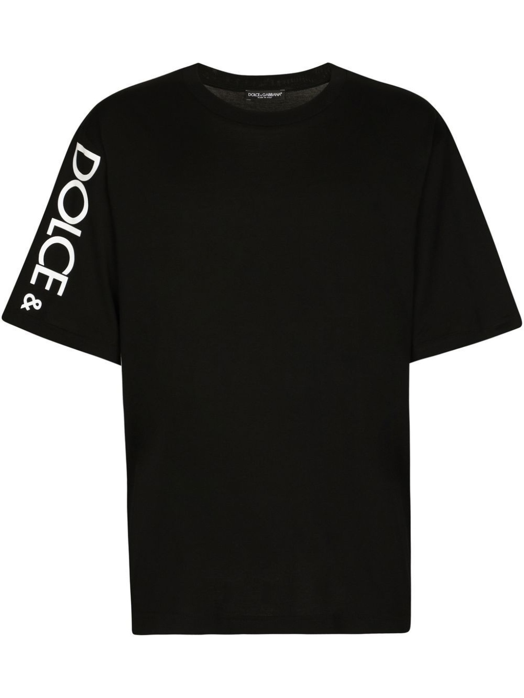 Levně DOLCE & GABBANA Aside Logo Black tričko