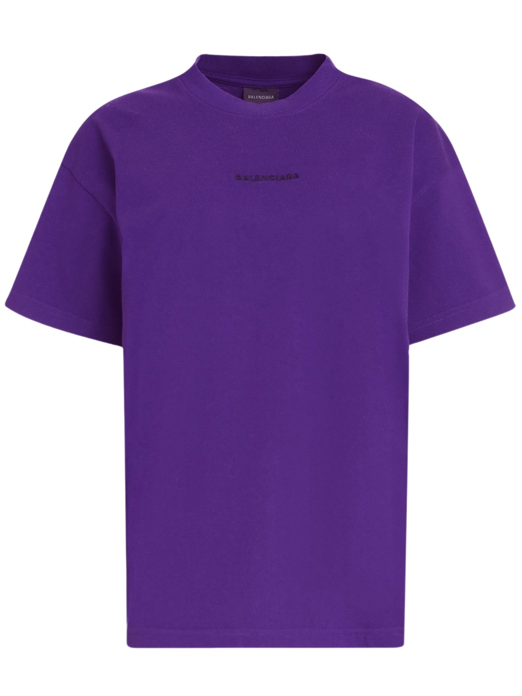 Levně BALENCIAGA Logo Dark Purple tričko