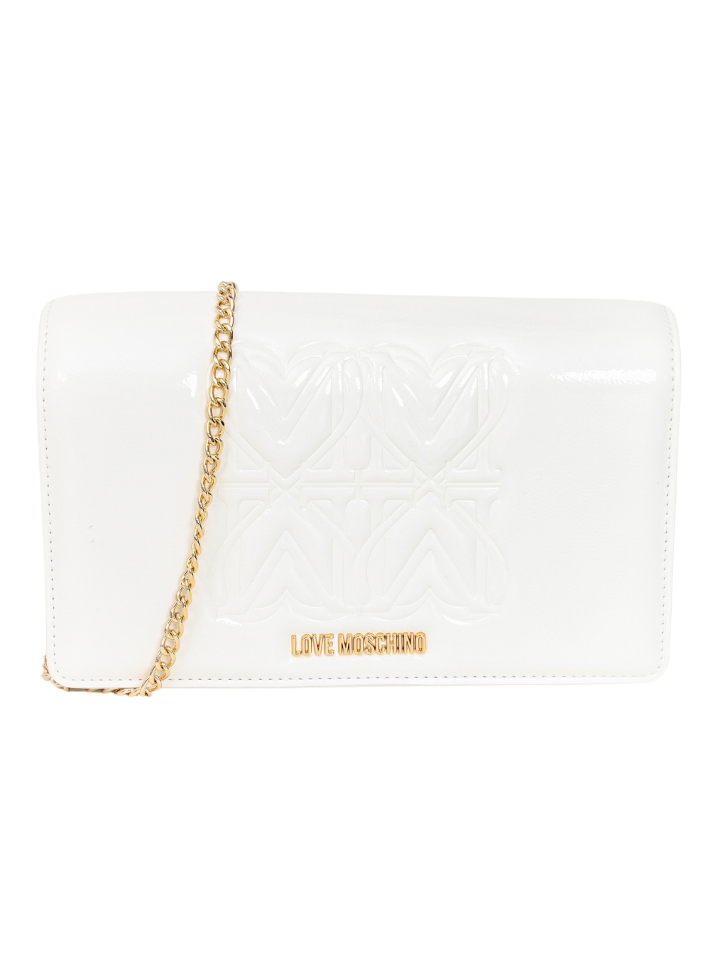 Levně LOVE MOSCHINO Tangled White crossbody kabelka