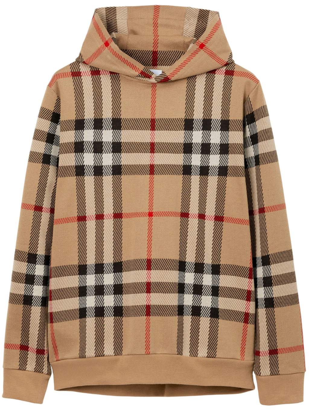 Levně BURBERRY Check Jacquard mikina