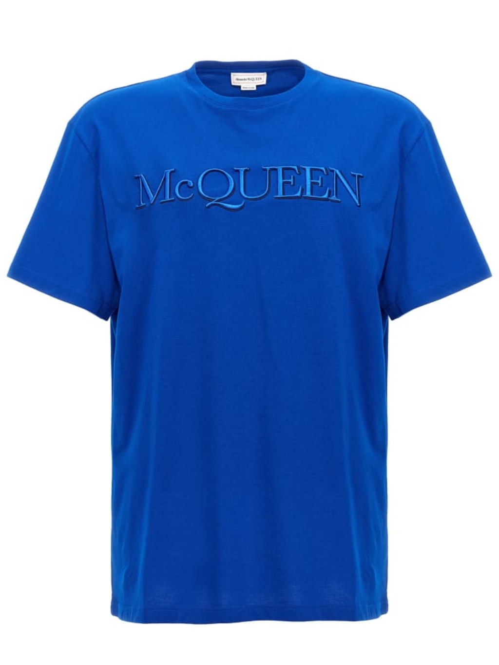 Levně ALEXANDER MCQUEEN Embroidered Blue tričko