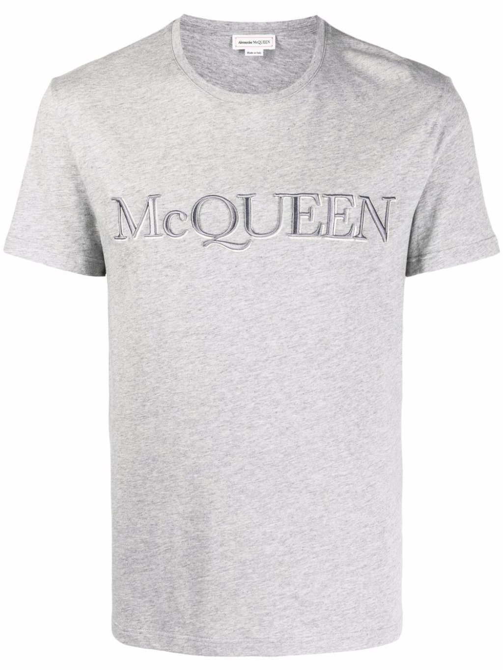 Levně ALEXANDER MCQUEEN Embroidered Logo Grey tričko