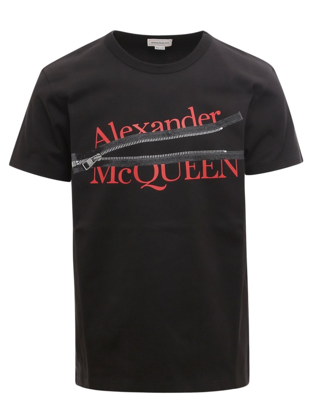 Levně ALEXANDER MCQUEEN Zipper Black tričko