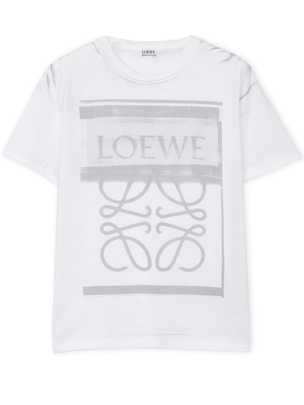 Levně LOEWE Logo Grey White tričko