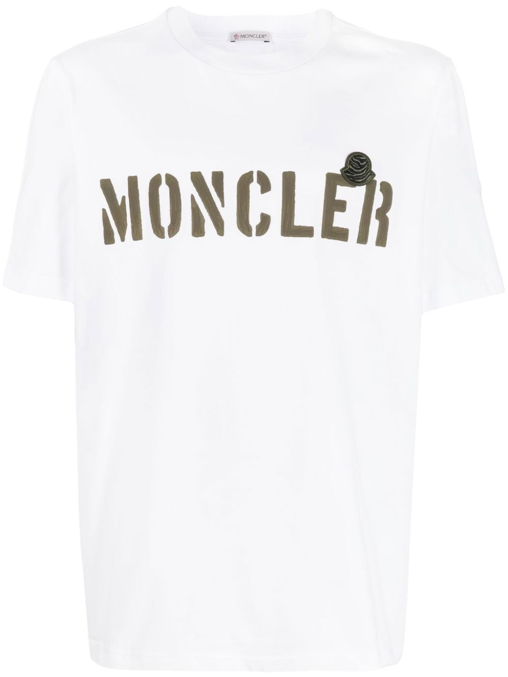 Levně MONCLER Logo White tričko
