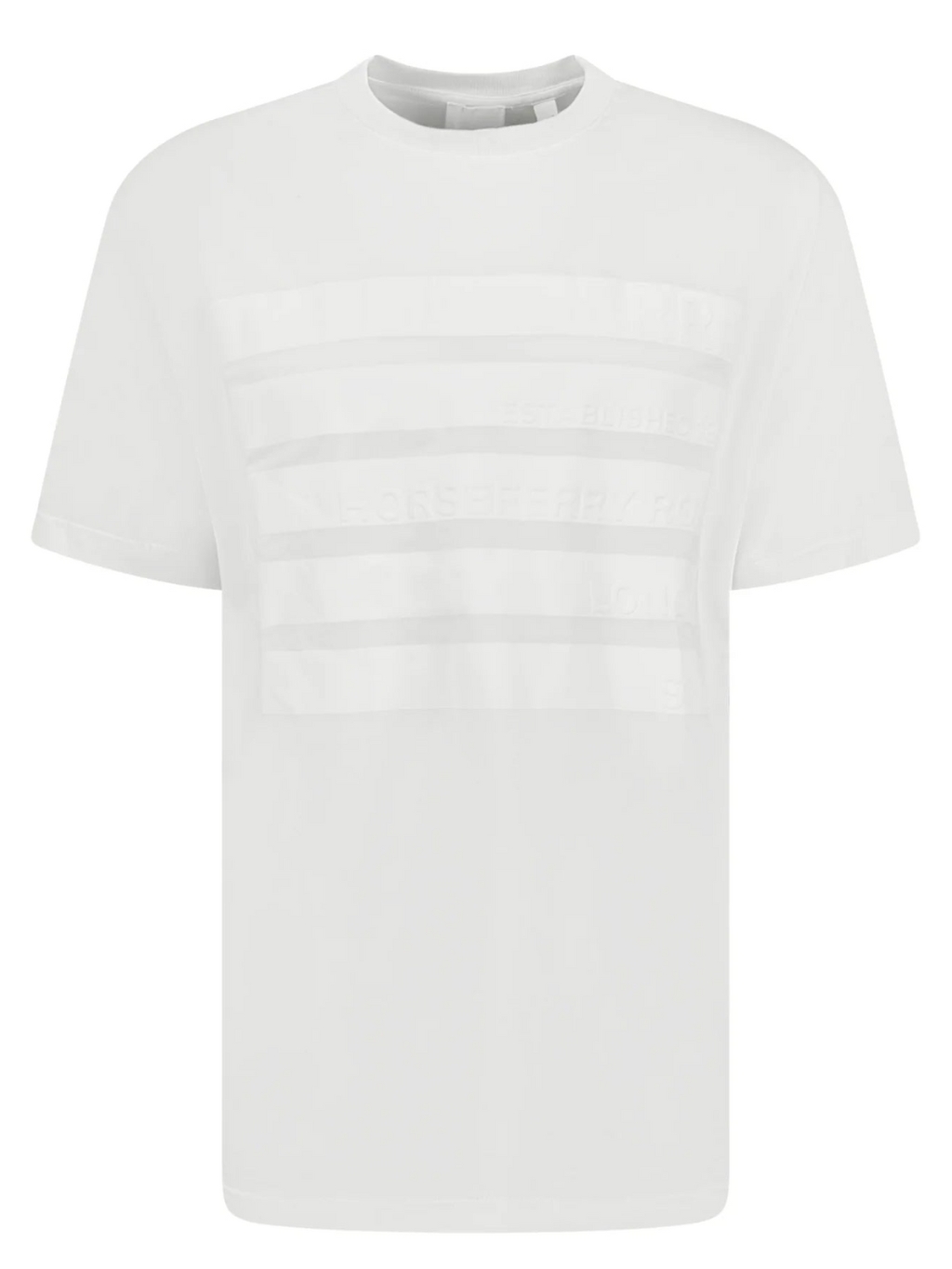 BURBERRY Horseferry White tričko L Bílá