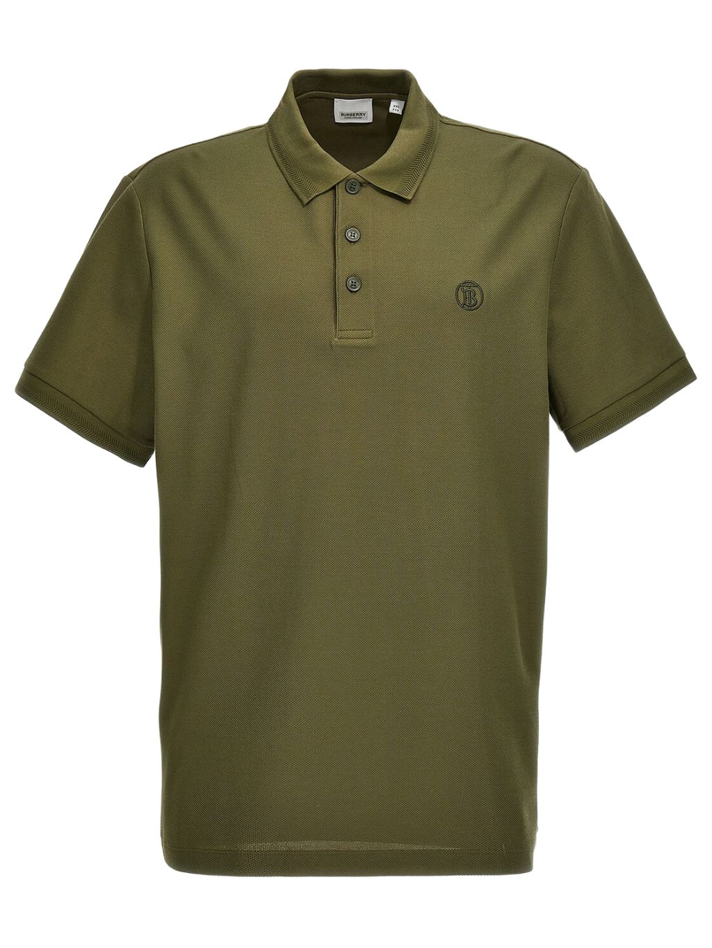 BURBERRY Eddie Olive polo tričko L Zelená