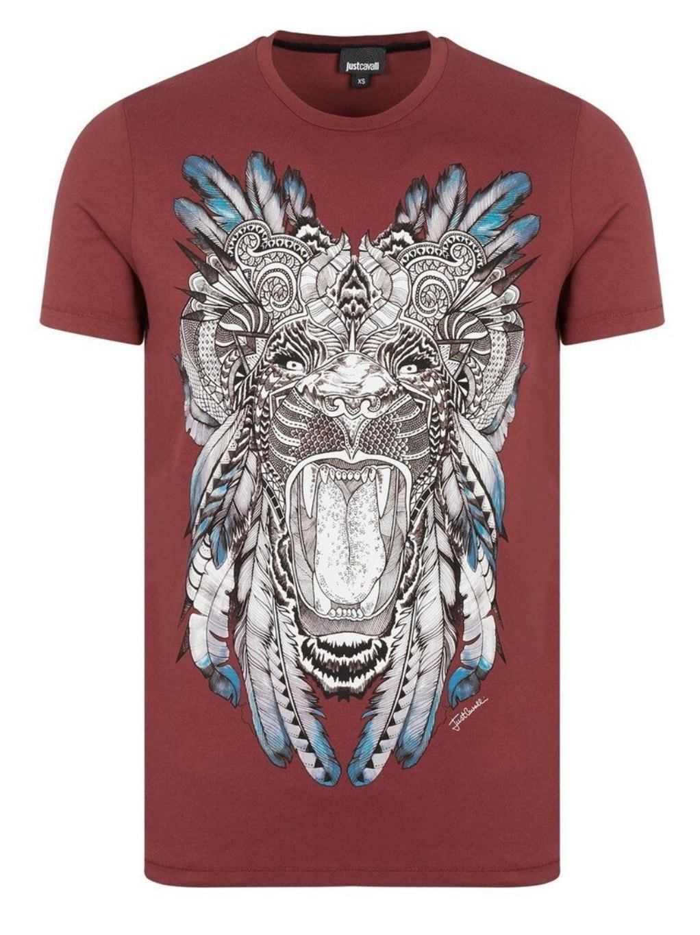 Levně JUST CAVALLI Lion Red tričko