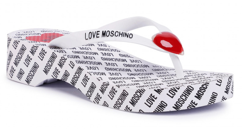 Levně LOVE MOSCHINO Logo žabky