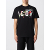 dsquared2 icon splatted black tricko (2)