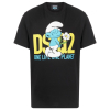 dsquared2 x the smurfs one planet black tricko (1)