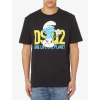 dsquared2 x the smurfs one planet black tricko (2)