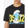 dsquared2 x the smurfs one planet black tricko (4)