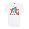 dsquared2 x the smurfs one planet white tricko (1)