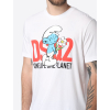 dsquared2 x the smurfs one planet white tricko (4)
