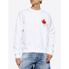 dsquared2 maple leaf white mikina (2)