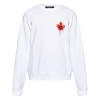 dsquared2 maple leaf white mikina (1)