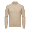 14860 billionaire half zip beige sveter