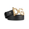 dolce gabbana 3d gold logo black opasok (2)