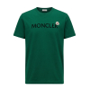 moncler flocked logo green tricko