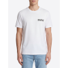 balmain mirror logo white tricko (2)