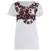 JUST CAVALLI Snake White tričko (2)