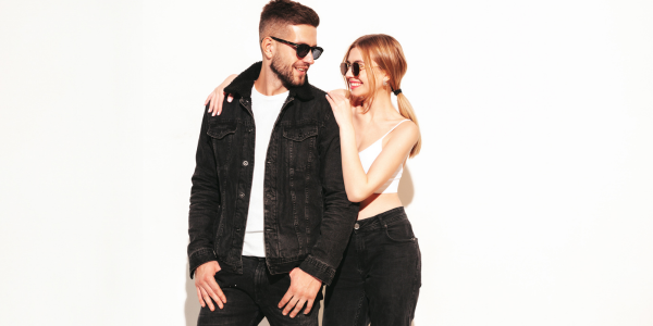 Dámske a pánske jednoduché outfity