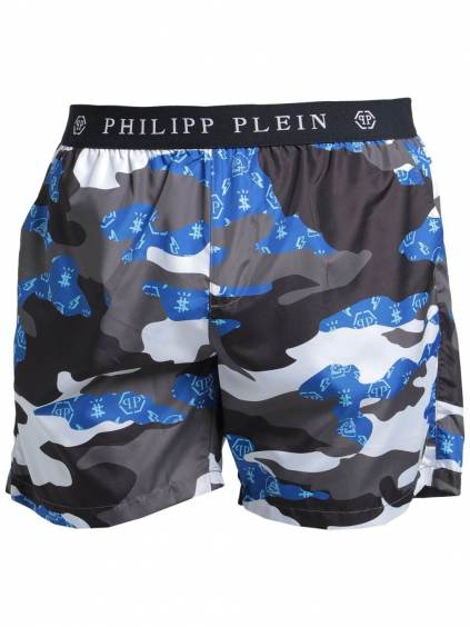 philipp plein camouflage blue plavky (1)