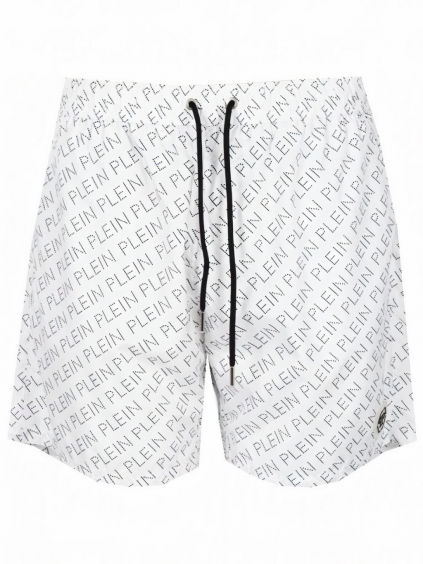 philipp plein logo white plavky (1)