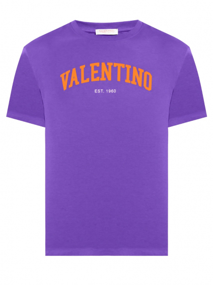 valentino logo purple tricko (1)