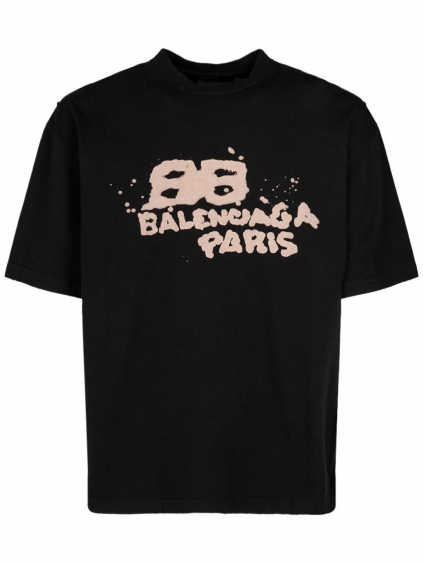 balenciaga artwork black tricko (1)