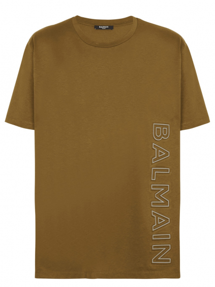 balmain aside logo khaki tricko (1)