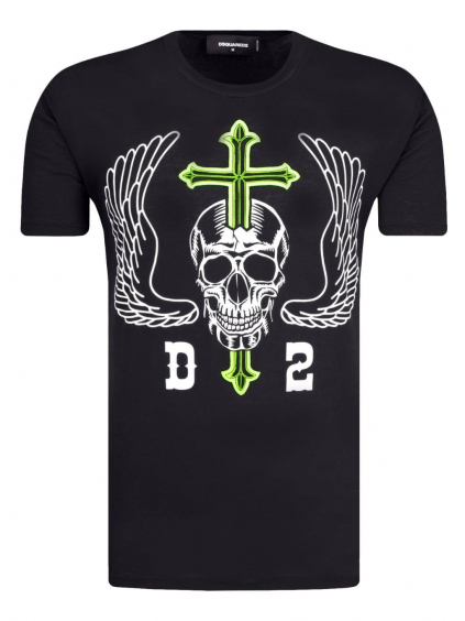 dsquared2 skull black tricko (1)